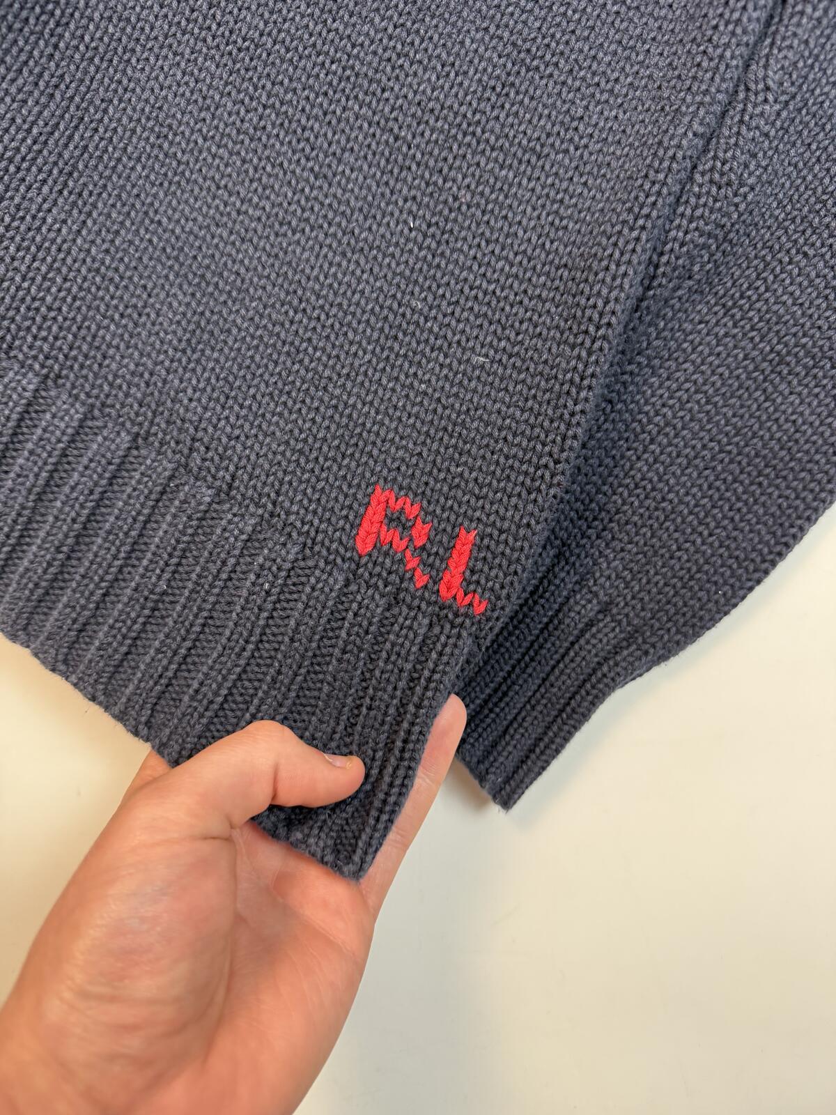 Polo Ralph Lauren USA flag knit sweater (XL)