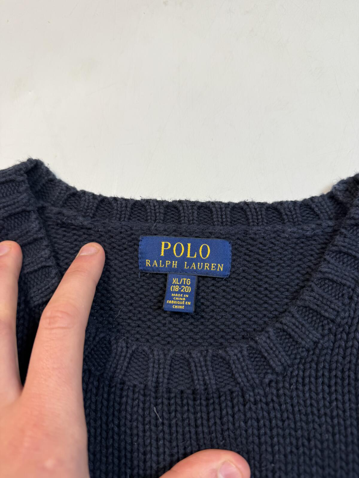 Polo Ralph Lauren USA flag knit sweater (XL)