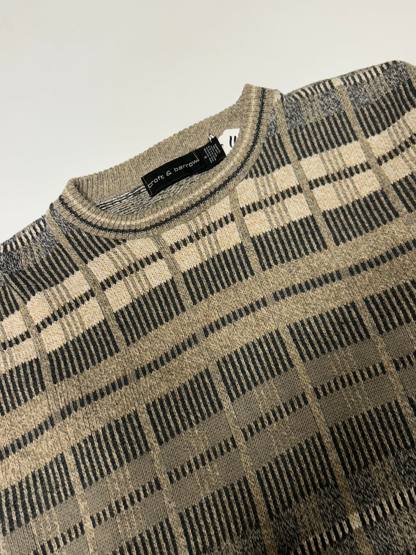 Vintage Croft & Barrow grandad knit sweater (S)