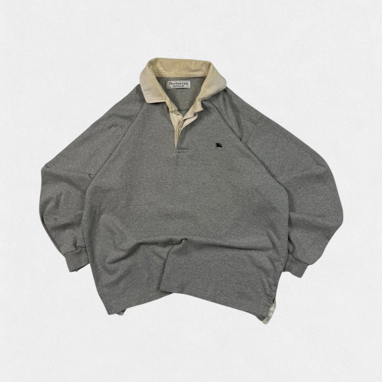 Vintage 90s Burberry rugby polo shirt (M)