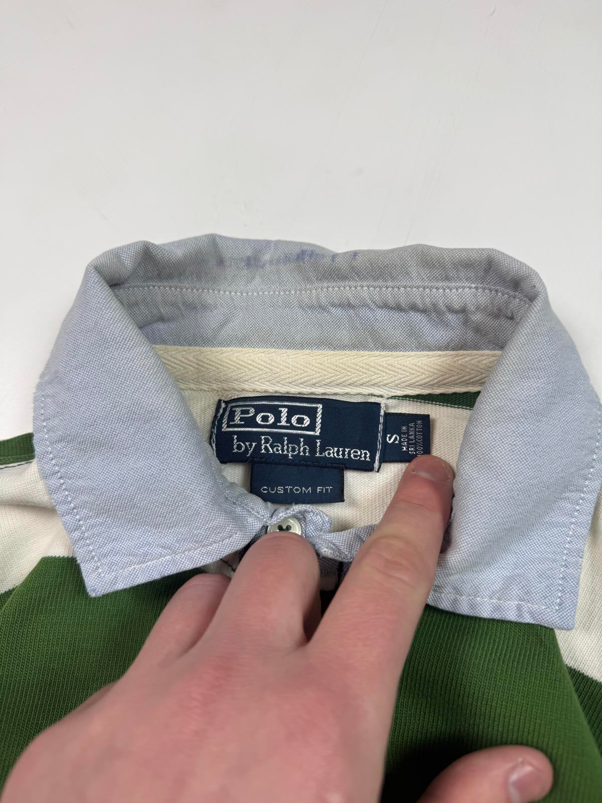 Vintage Polo Ralph Lauren striped rugby polo (S)