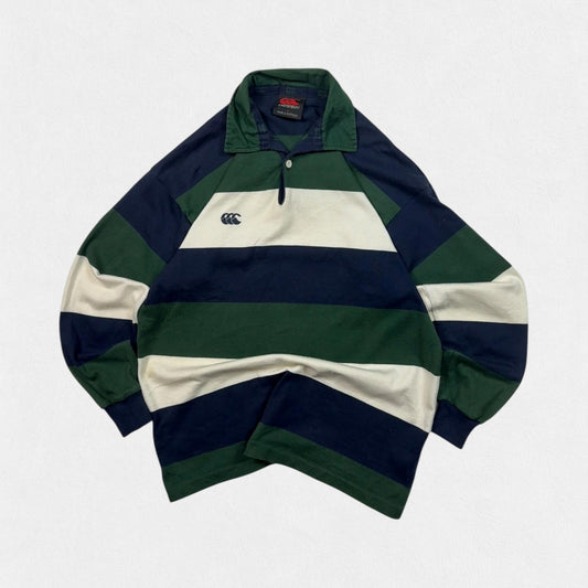 Vintage 90s Canterbury striped rugby polo (M)