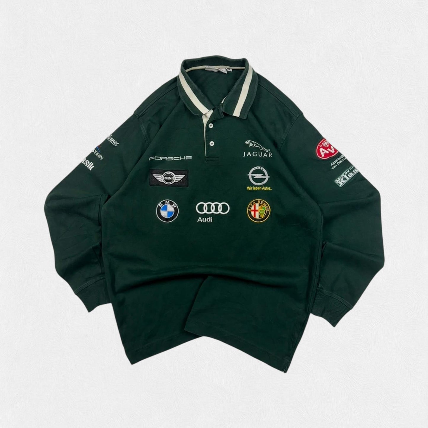 Vintage Grand Prix formula 1 l/s polo shirt (XL)