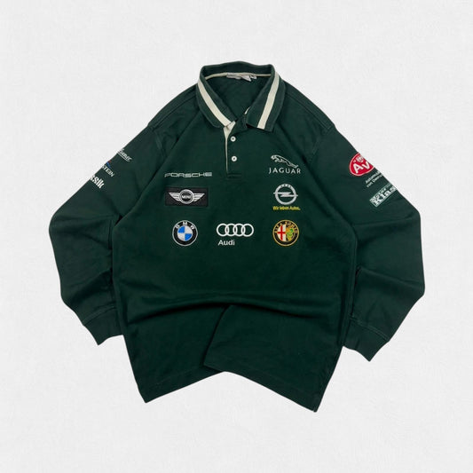 Vintage Grand Prix formula 1 l/s polo shirt (XL)