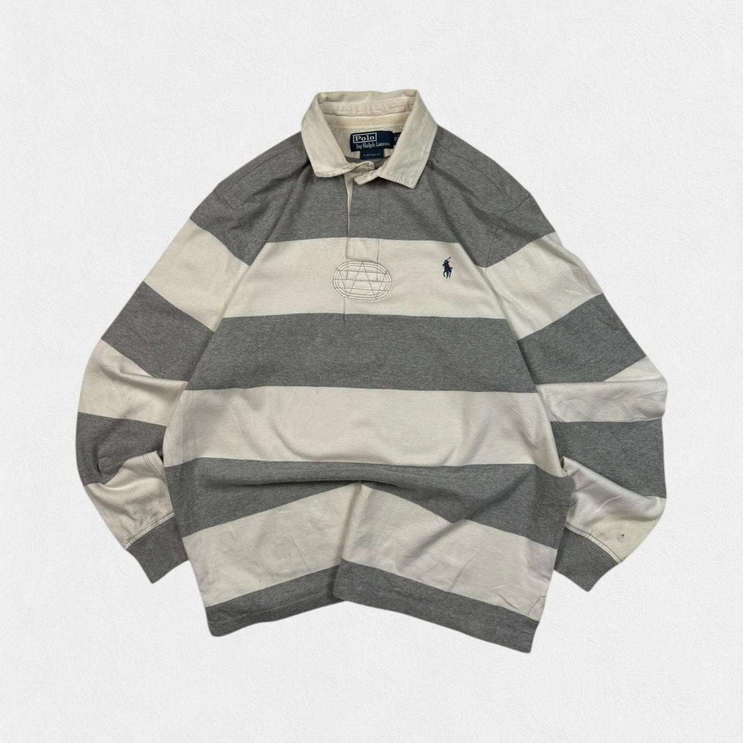 Vintage Polo Ralph Lauren striped rugby polo (M)