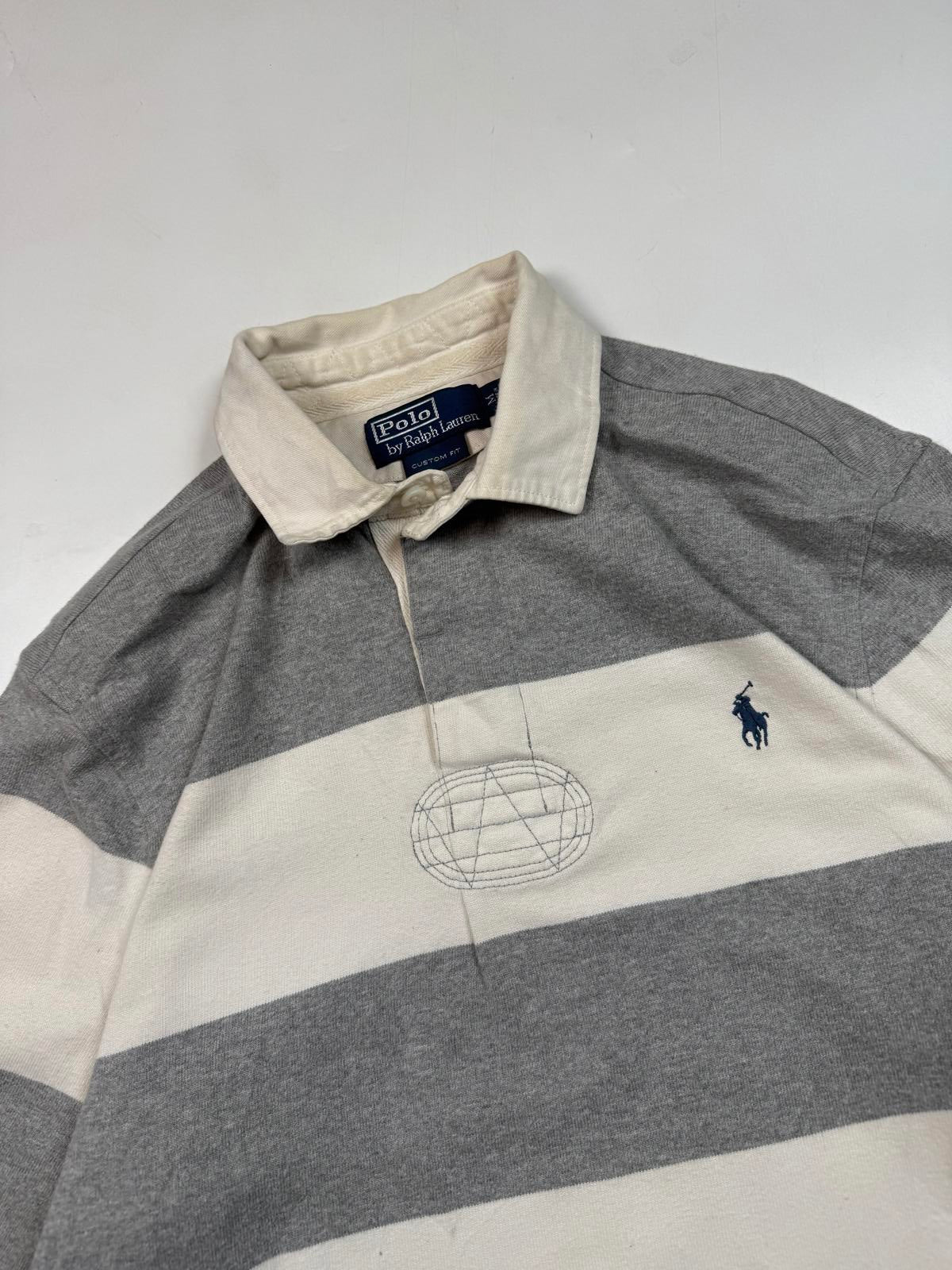 Vintage Polo Ralph Lauren striped rugby polo (M)