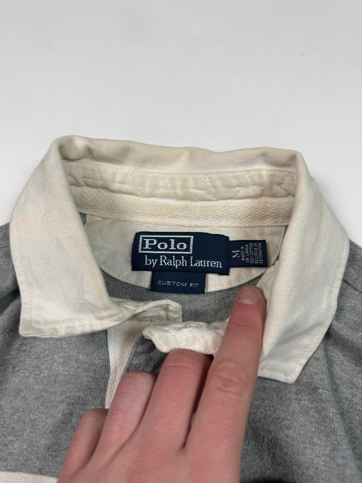 Vintage Polo Ralph Lauren striped rugby polo (M)