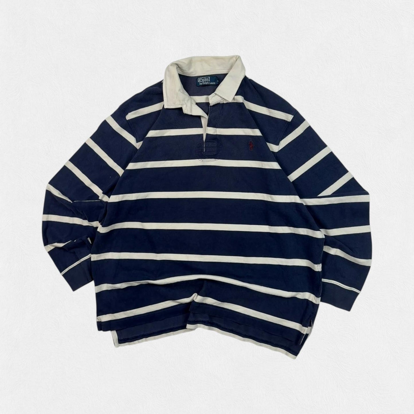 Vintage Polo Ralph Lauren striped rugby polo (XL)