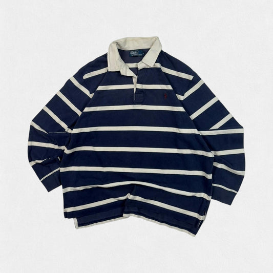 Vintage Polo Ralph Lauren striped rugby polo (XL)