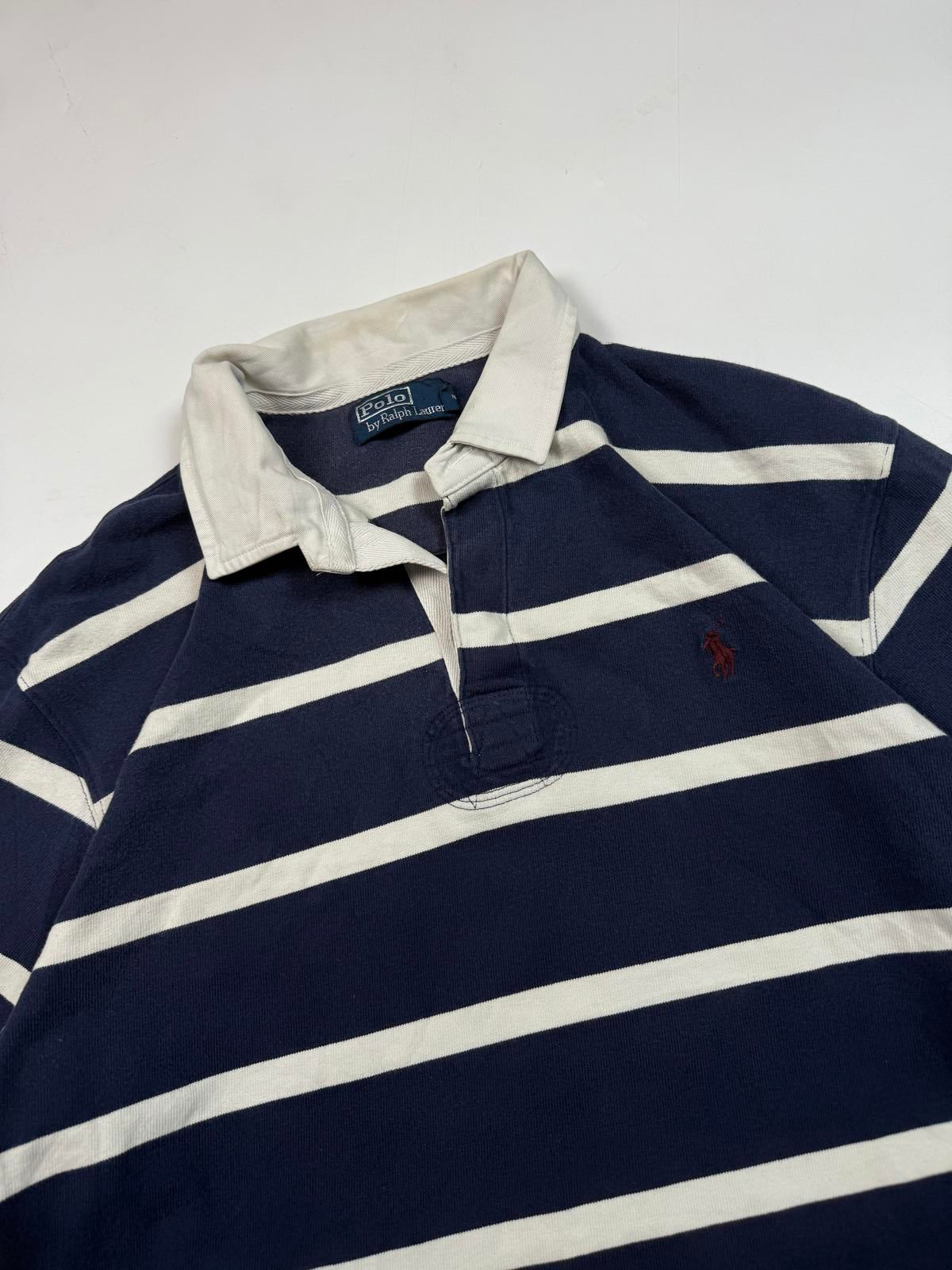 Vintage Polo Ralph Lauren striped rugby polo (XL)