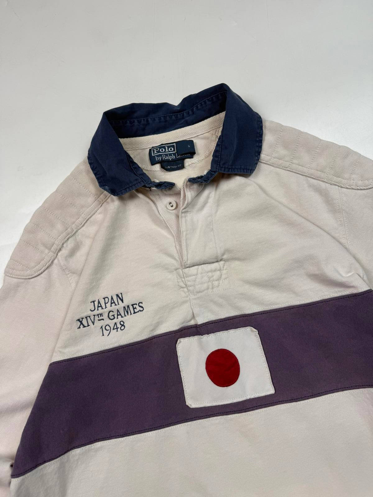 Vintage 90s Polo Ralph Lauren Japan Olympics 1948 rugby polo (M)