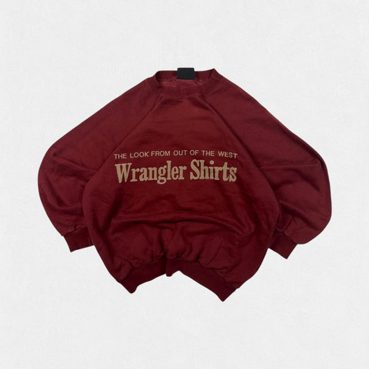 Vintage 90s Wrangler shirts sweatshirt (M)