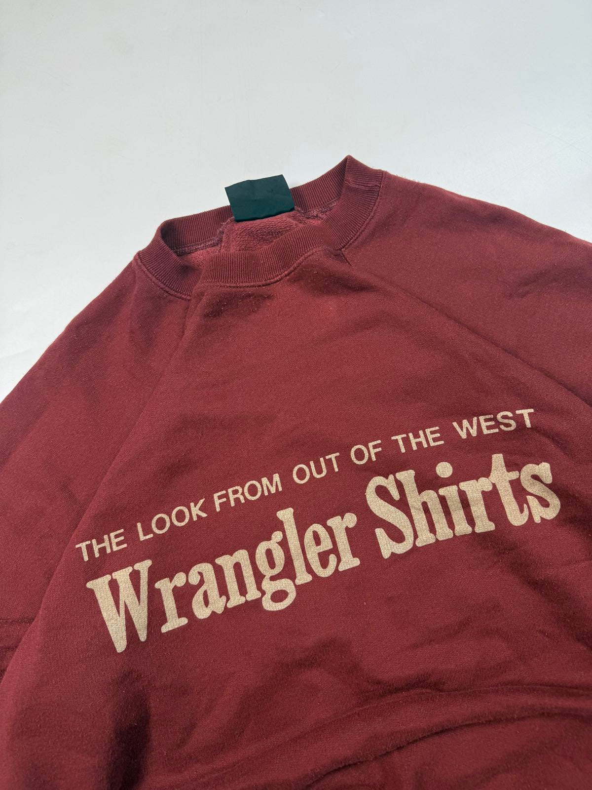 Vintage 90s Wrangler shirts sweatshirt (M)
