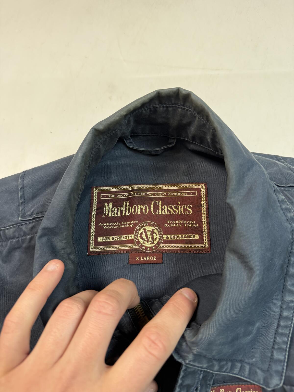 Vintage 90s Marlboro classics harrington jacket (XL)