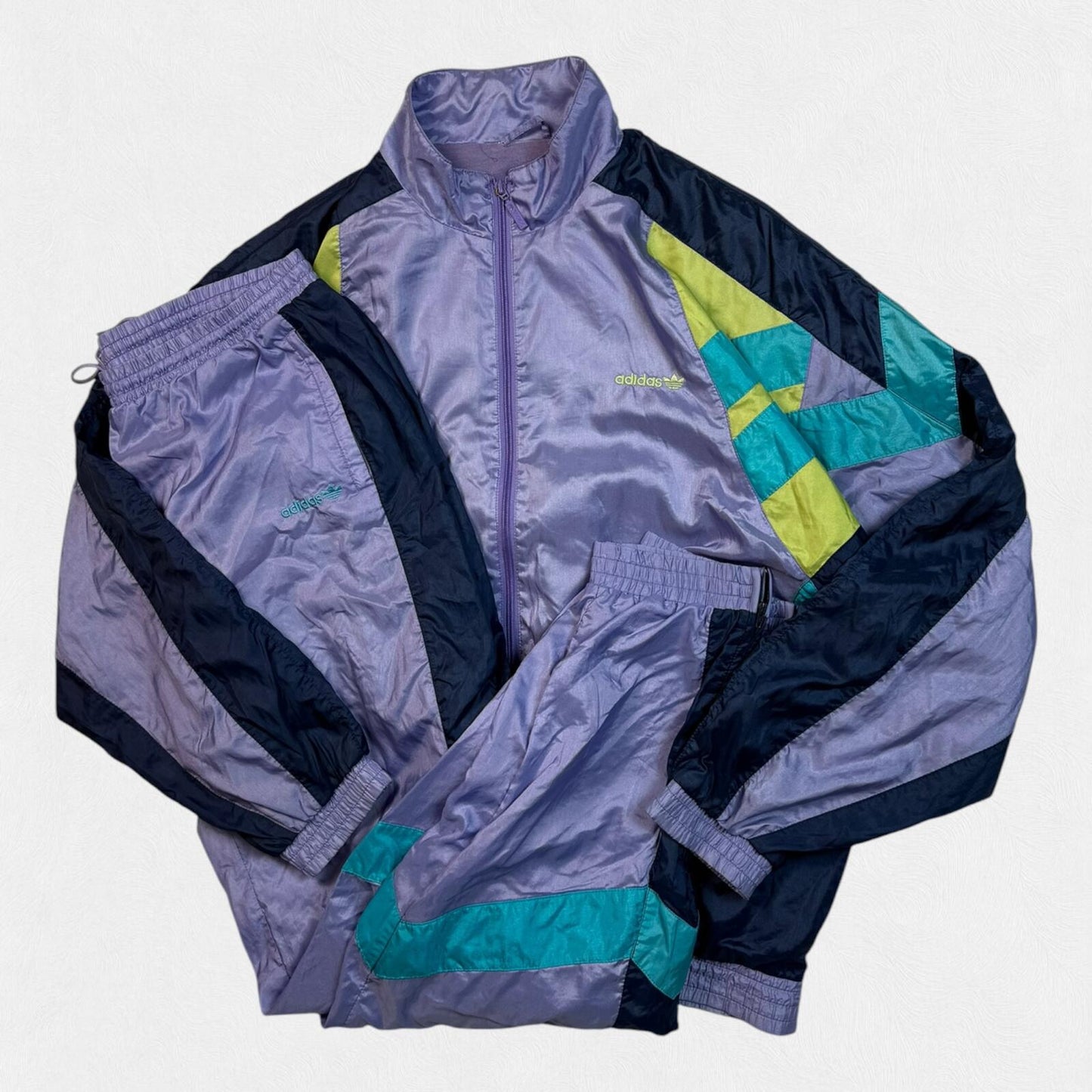 Vintage 90s adidas originals colour block tracksuit (XL)