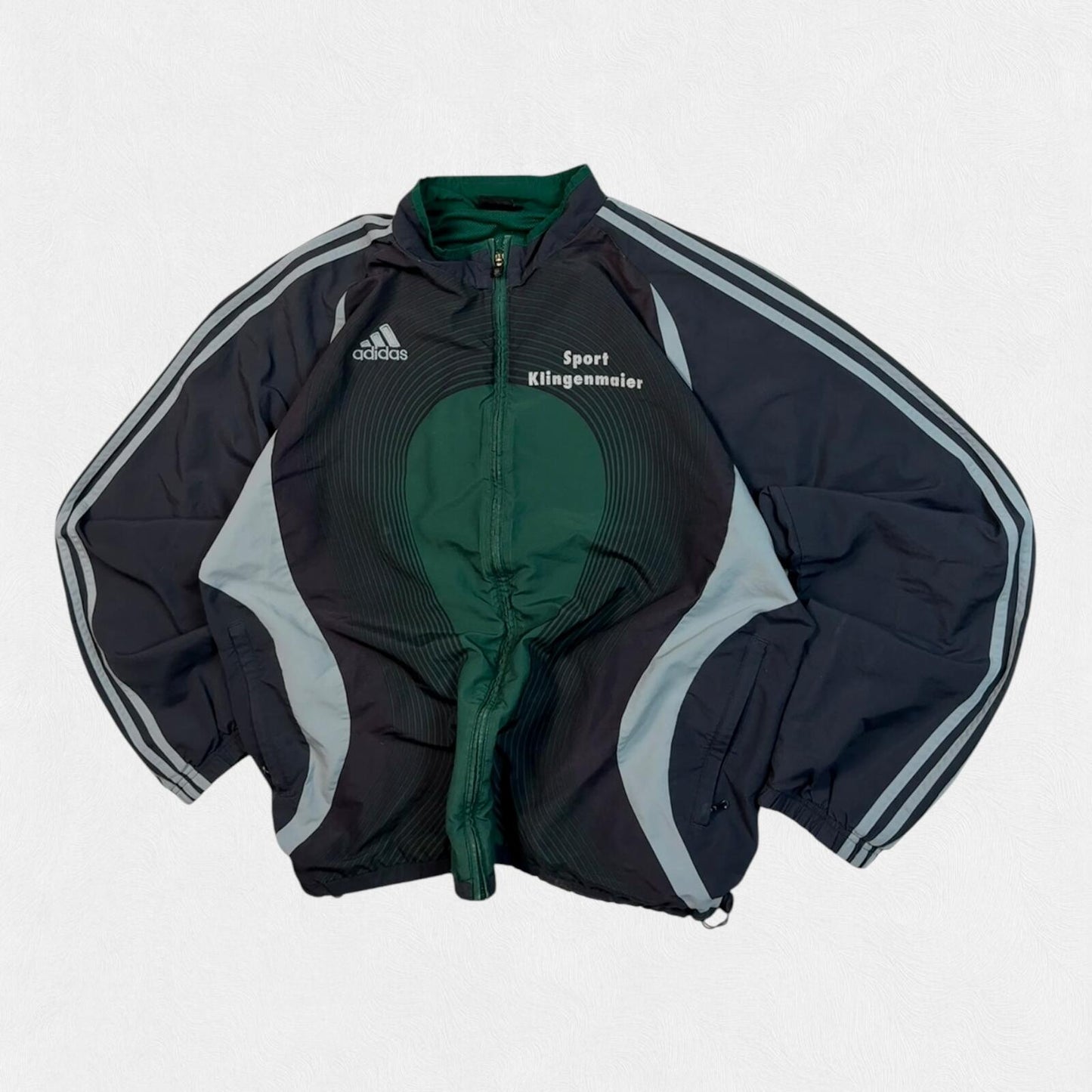 Vintage Y2K Adidas abstract track jacket (XL)