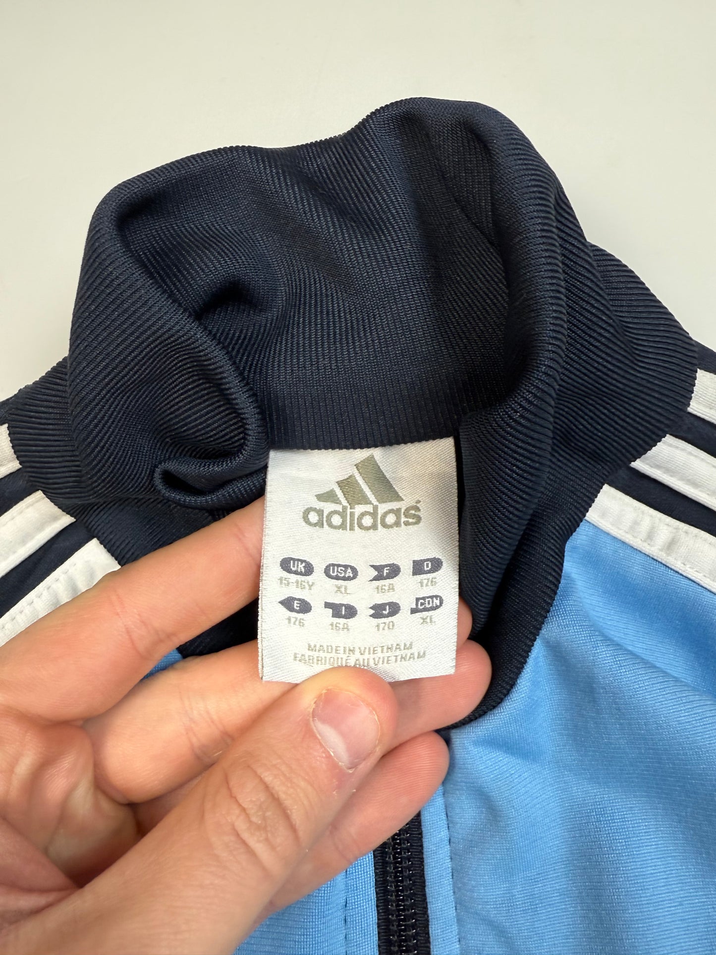 Vintage Adidas colour block track top (S)