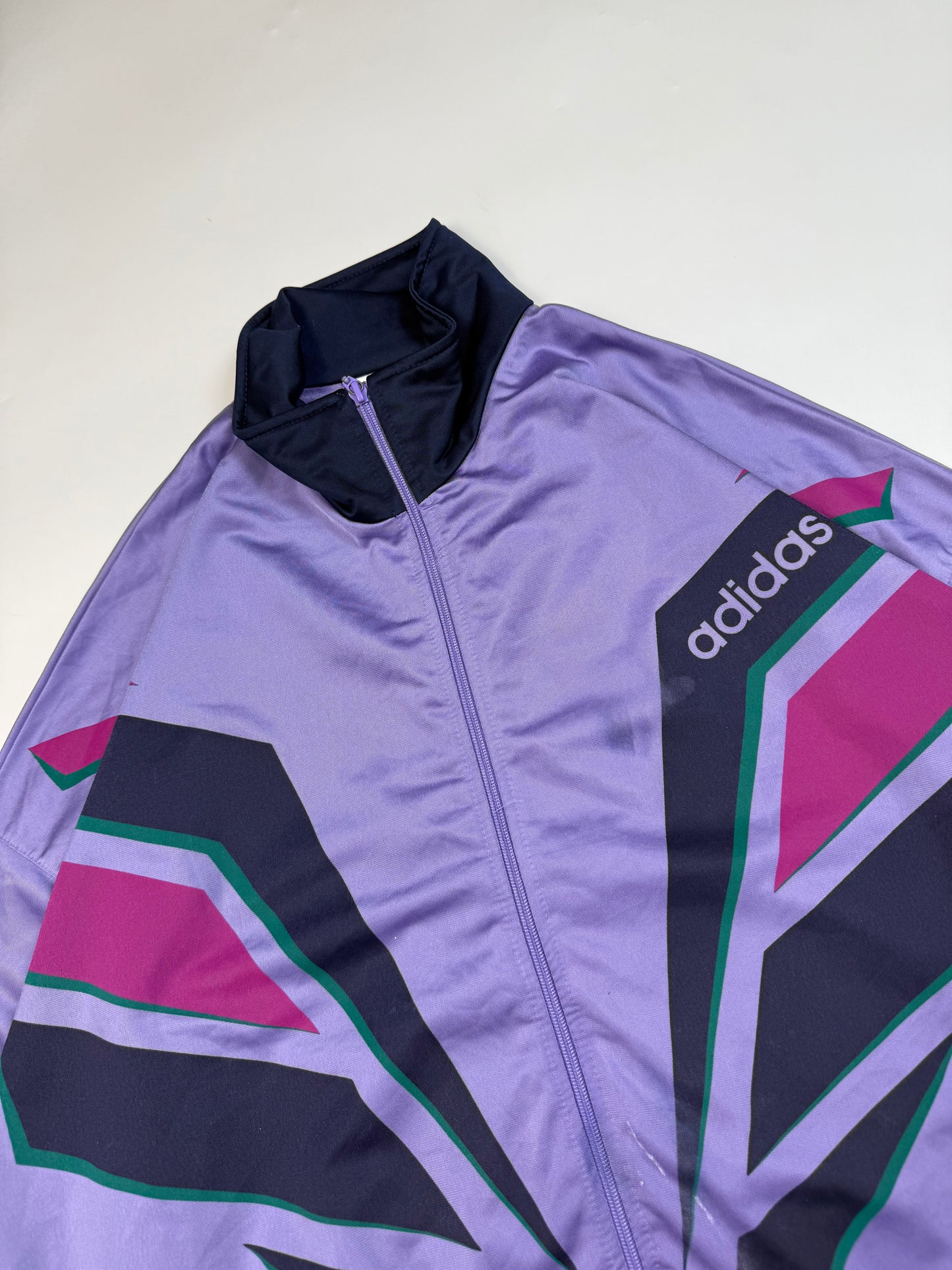 Vintage 90s adidas originals abstract track top (M)