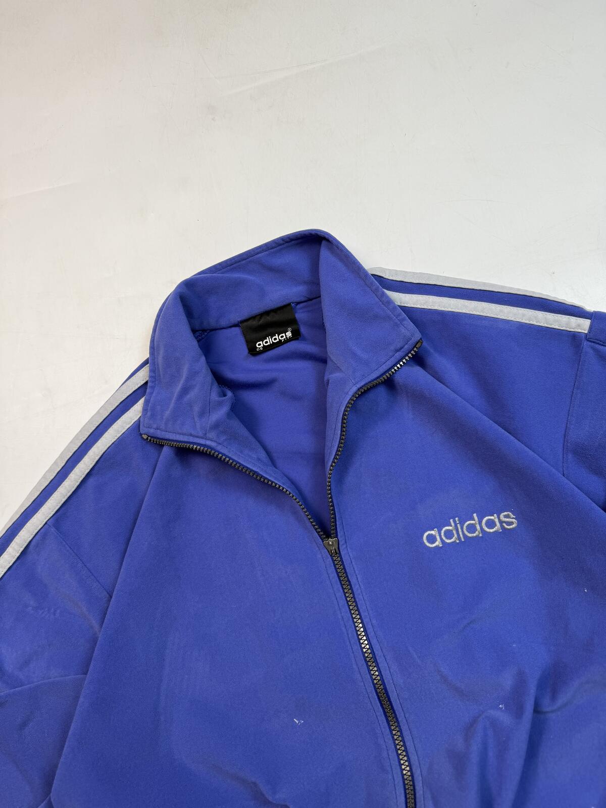 Vintage 90s adidas originals velour track top (M)