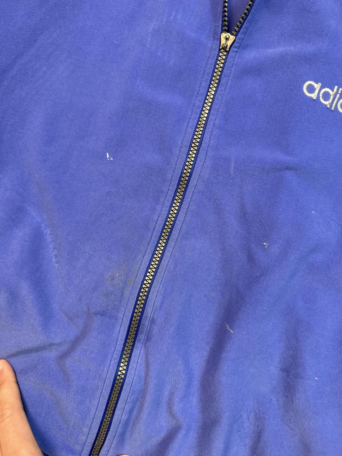 Vintage 90s adidas originals velour track top (M)