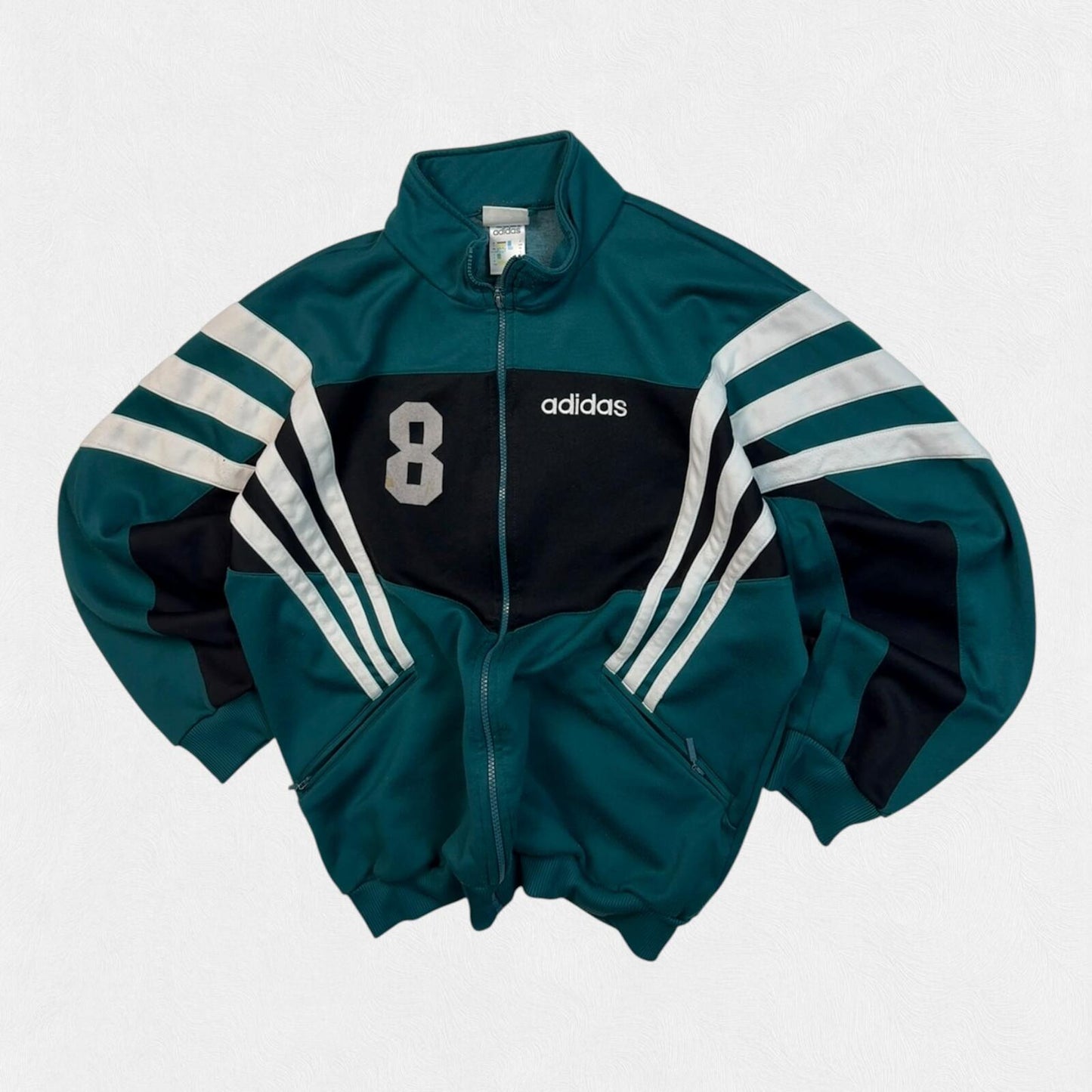 Vintage 90s adidas originals colour block track top (L)