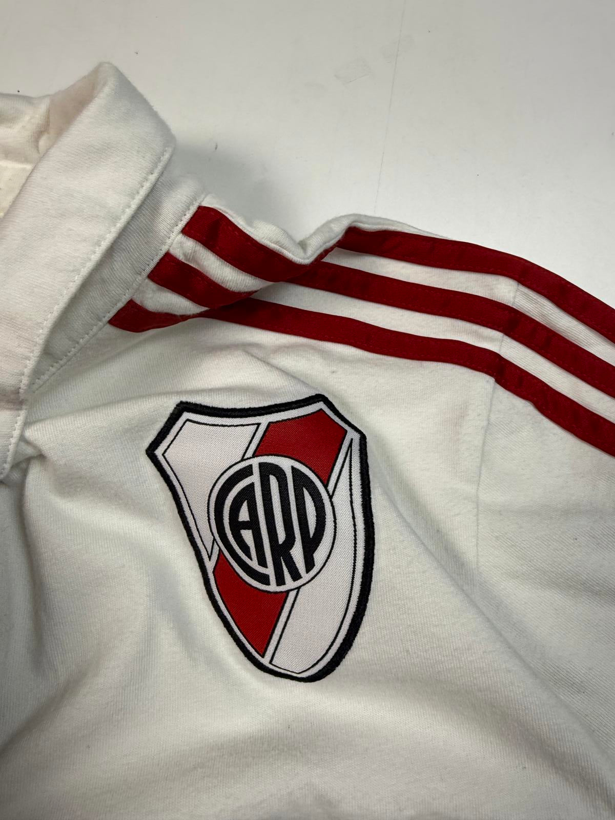 River Plate 2017/18 Adidas football polo shirt (M)