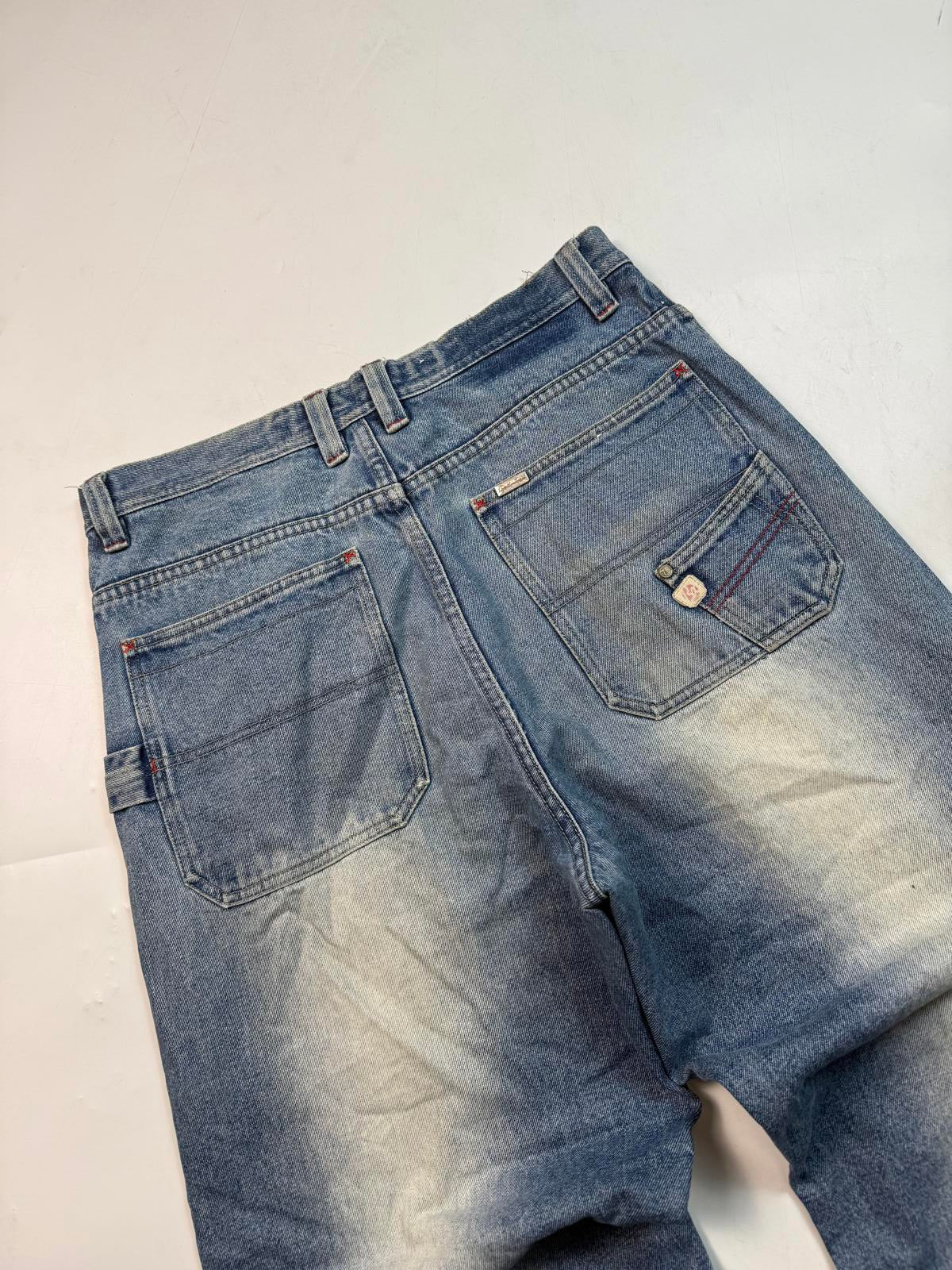 Vintage Brooklyn express baggy hip hop jeans (W34)