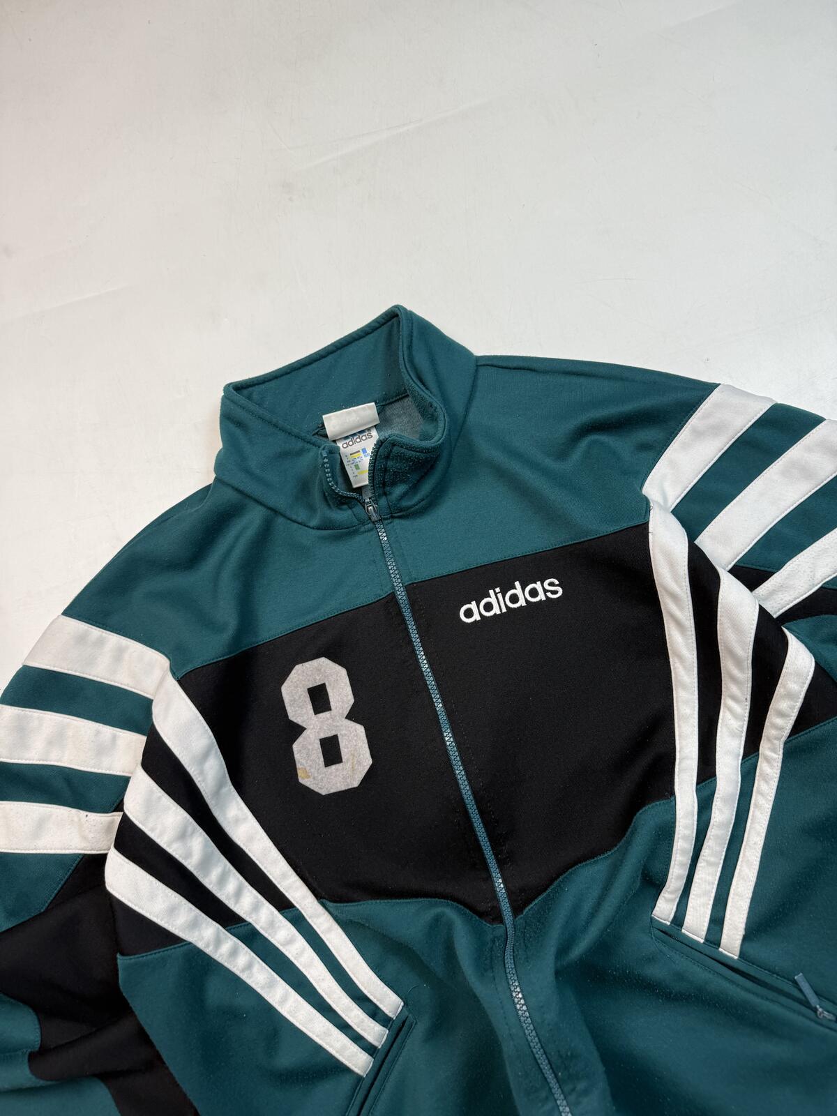 Vintage 90s adidas originals colour block track top (L)