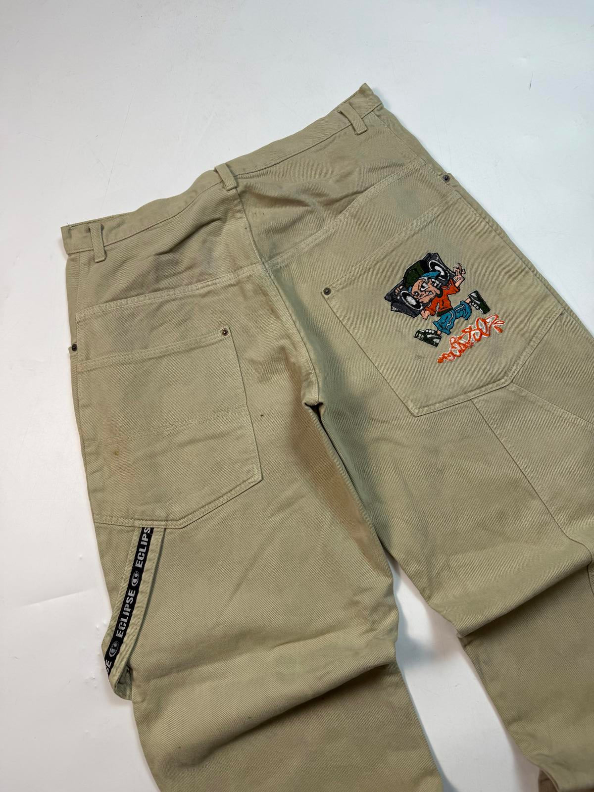 Vintage Y2K hip hop baggy carpenter pants (W36)