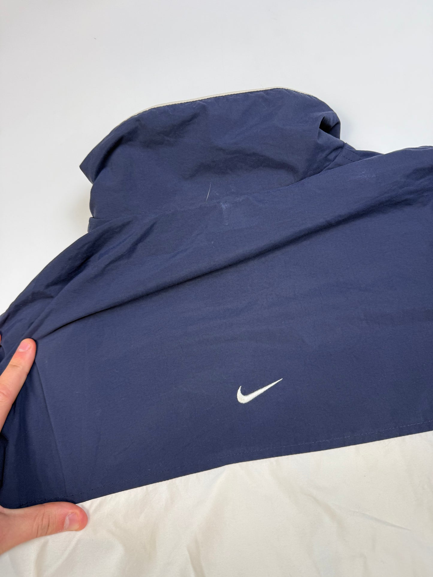 Vintage 90s Nike spell out colour block track jacket (M)