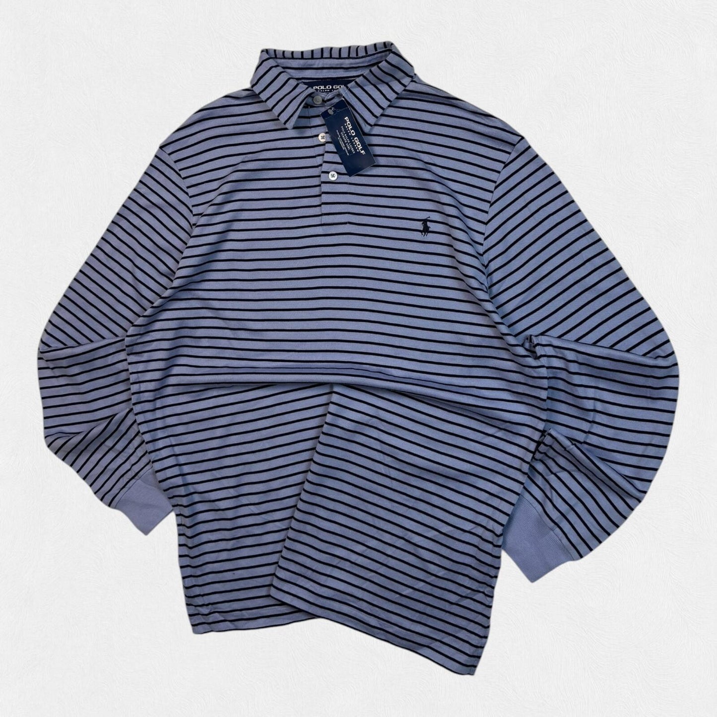 Ralph Lauren golf striped long sleeve polo shirt BNWT (M)