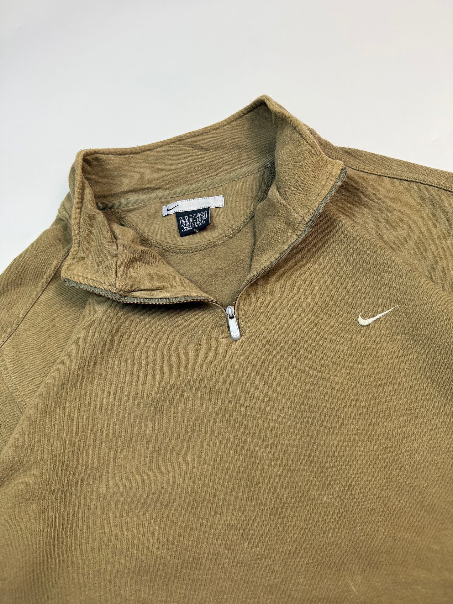 Vintage Nike mini swoosh quarter zip sweatshirt (L)