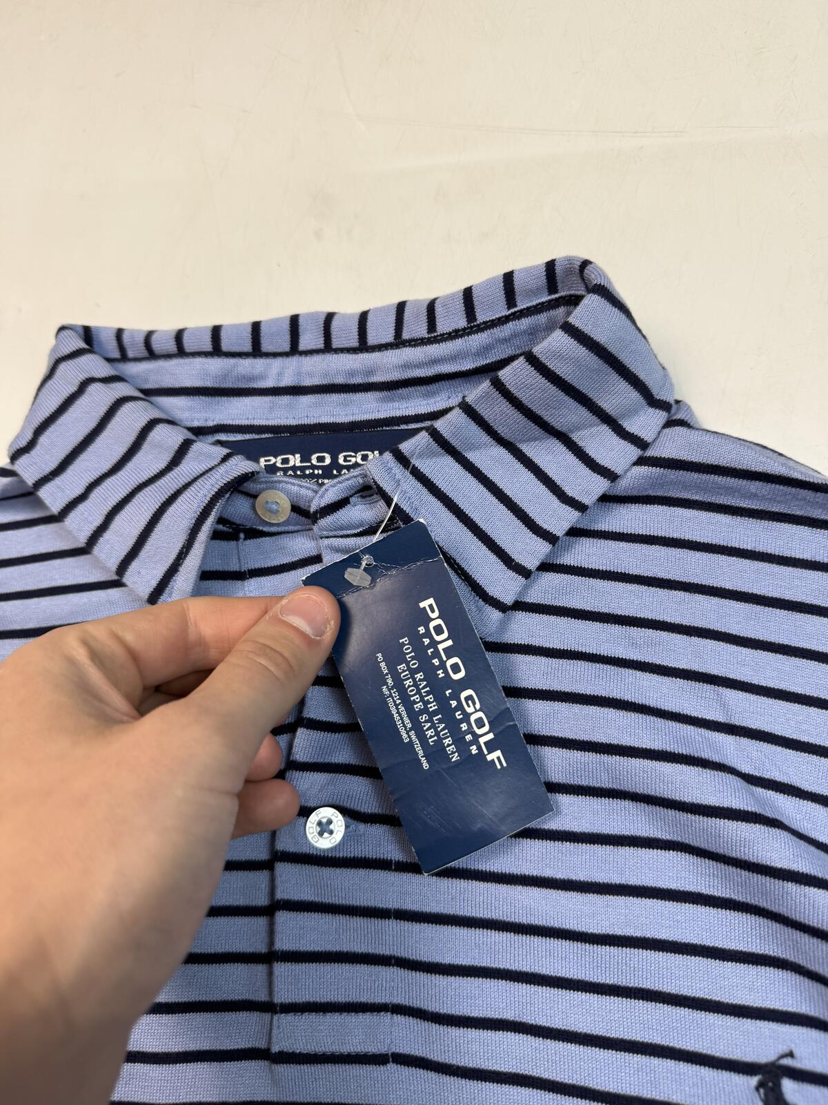 Ralph Lauren golf striped long sleeve polo shirt BNWT (M)