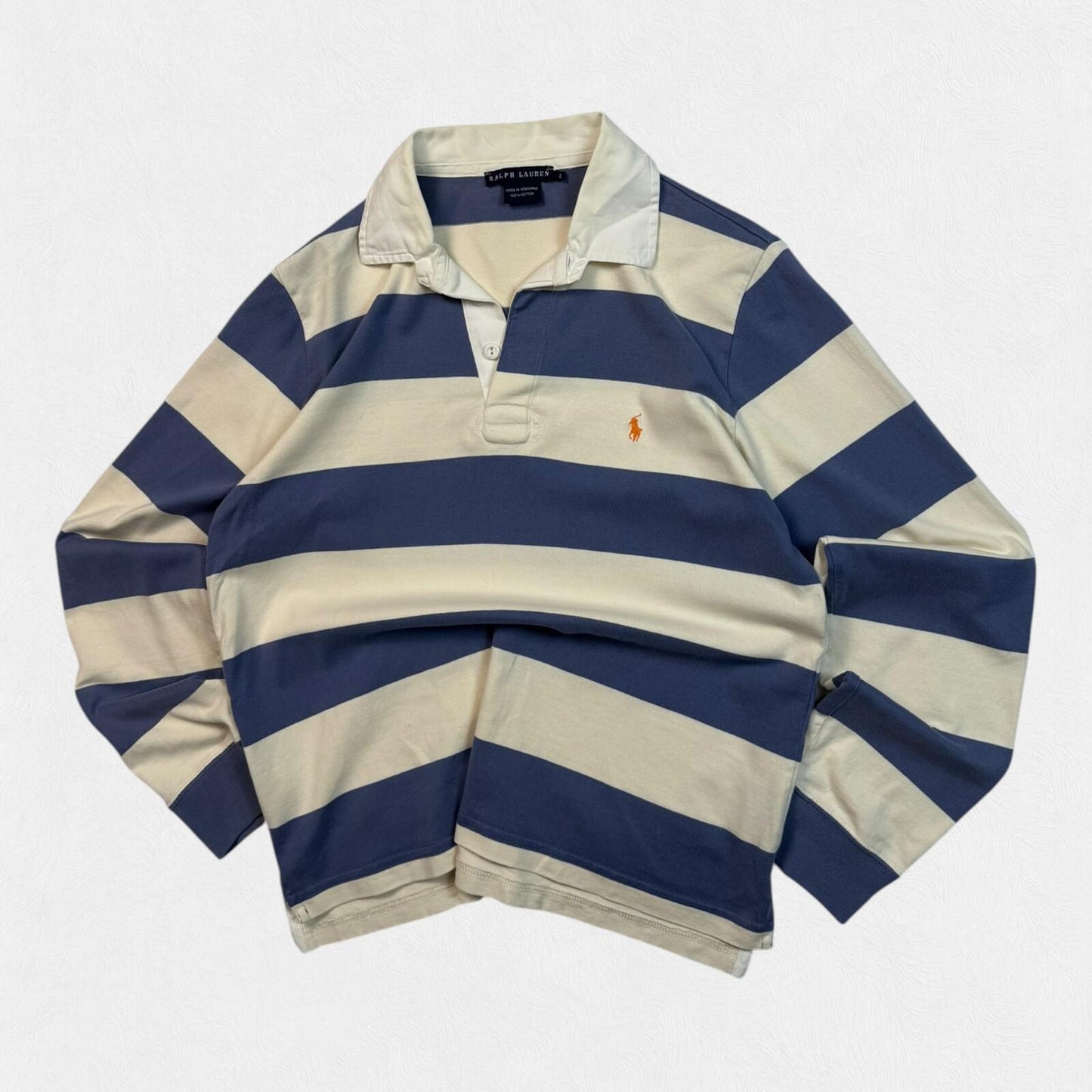 Vintage Polo Ralph Lauren striped rugby polo (L)
