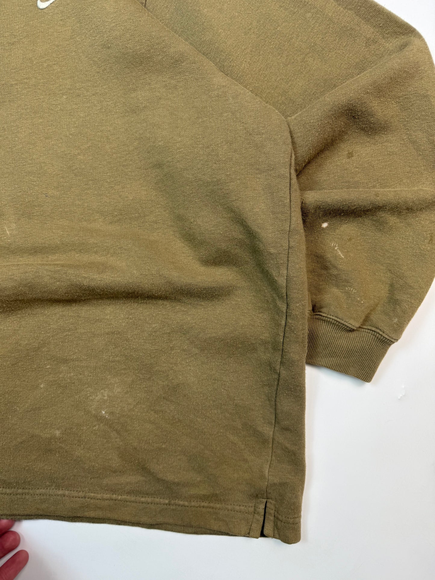 Vintage Nike mini swoosh quarter zip sweatshirt (L)