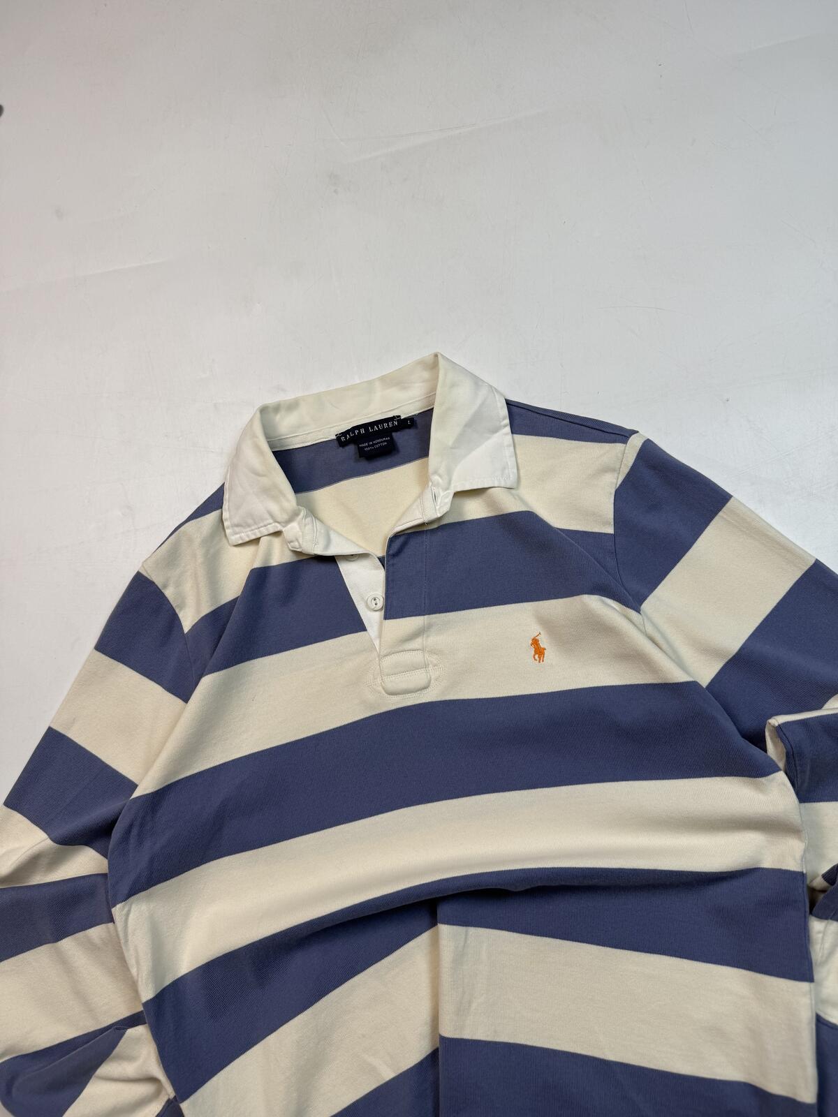 Vintage Polo Ralph Lauren striped rugby polo (L)