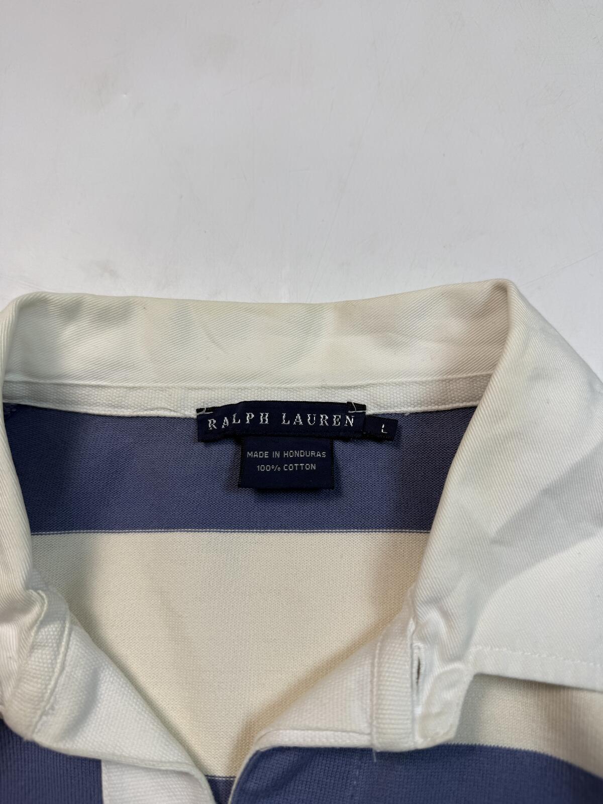 Vintage Polo Ralph Lauren striped rugby polo (L)