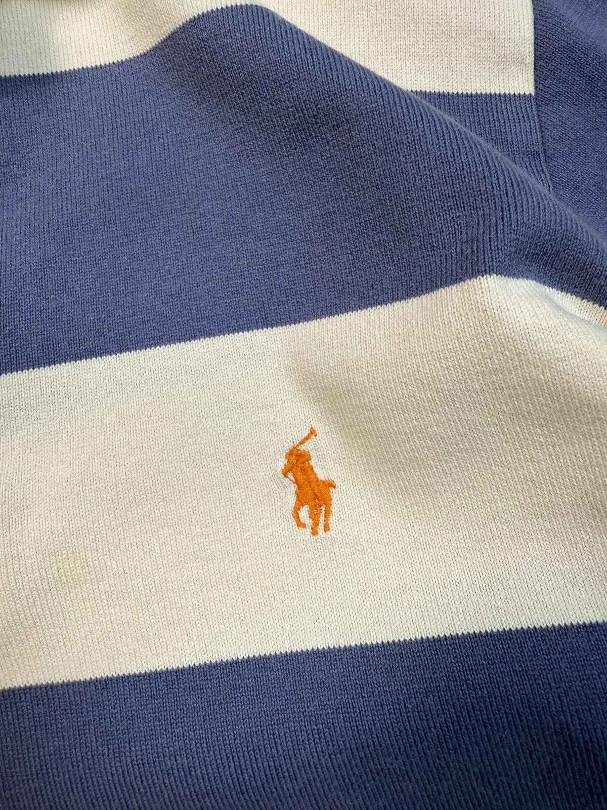 Vintage Polo Ralph Lauren striped rugby polo (L)