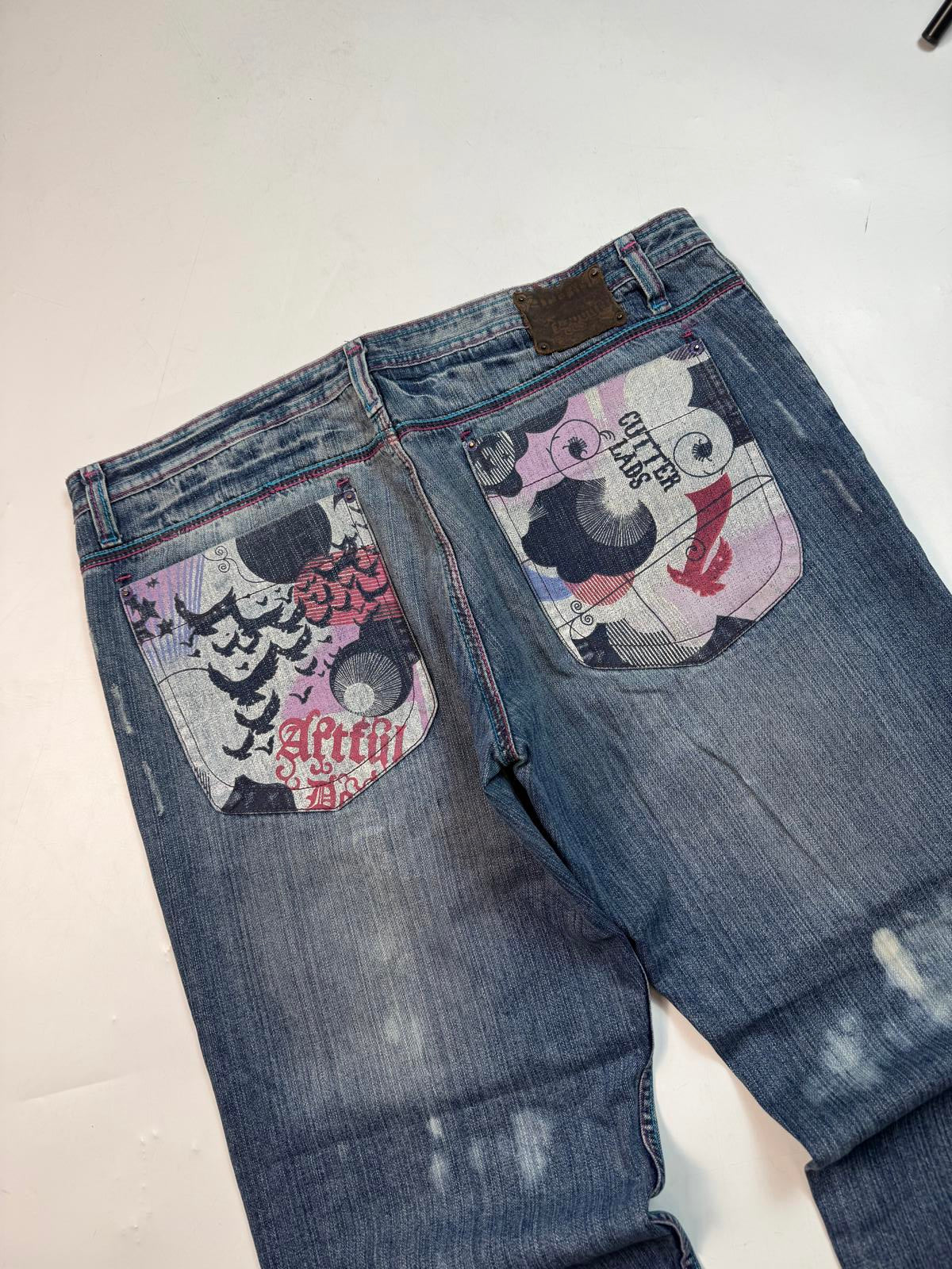 Vintage Y2K baggy hip hop jeans (W44)