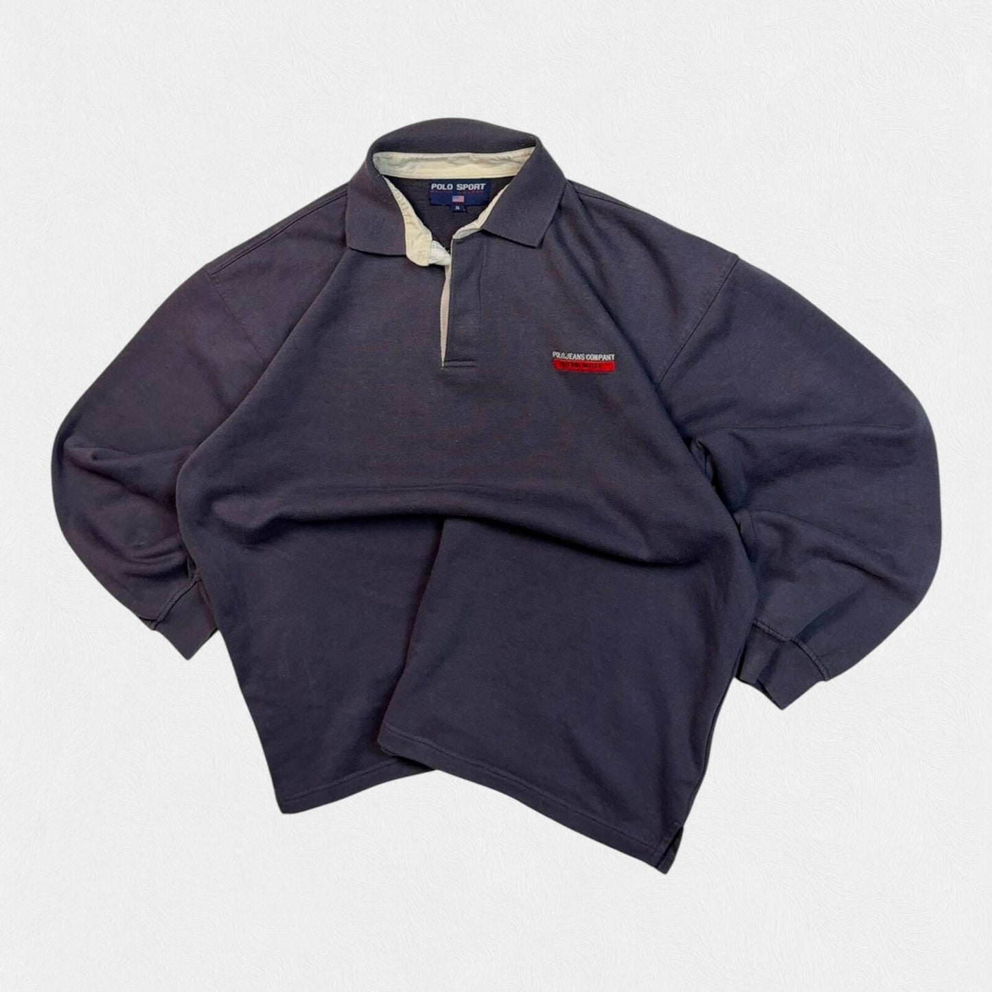Vintage 90s Ralph Lauren polo sport collared sweatshirt (XL)
