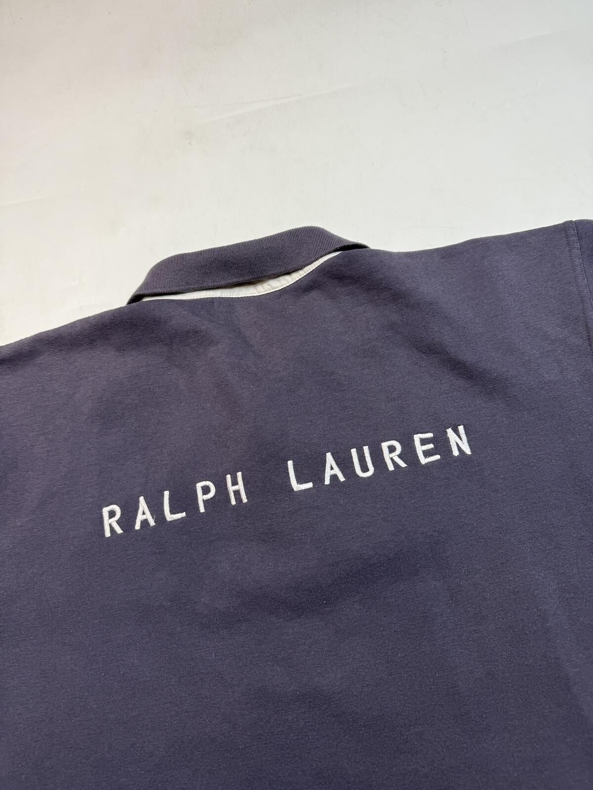 Vintage 90s Ralph Lauren polo sport collared sweatshirt (XL)