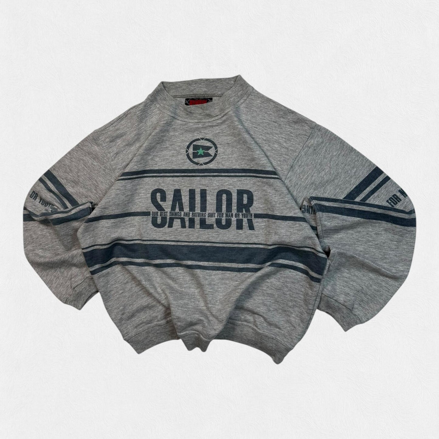 Vintage 90s sailor graphic crewneck sweatshirt (L)