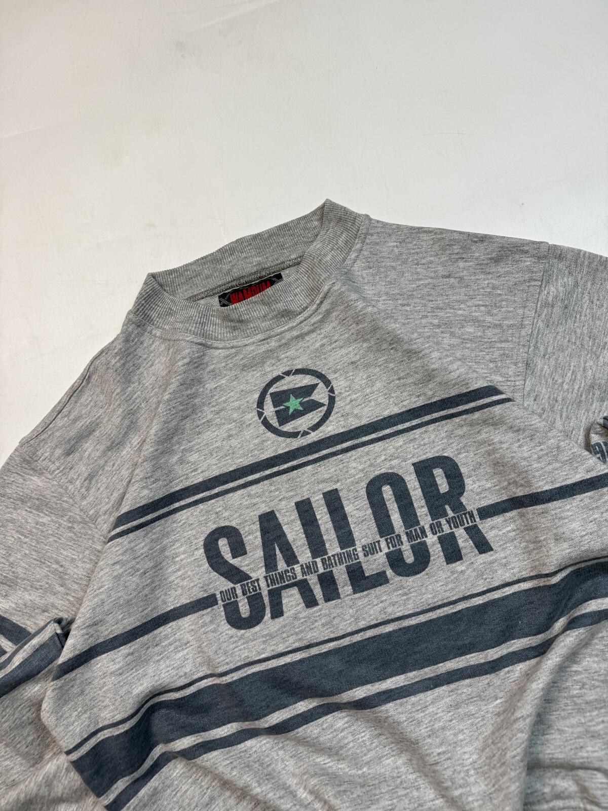 Vintage 90s sailor graphic crewneck sweatshirt (L)