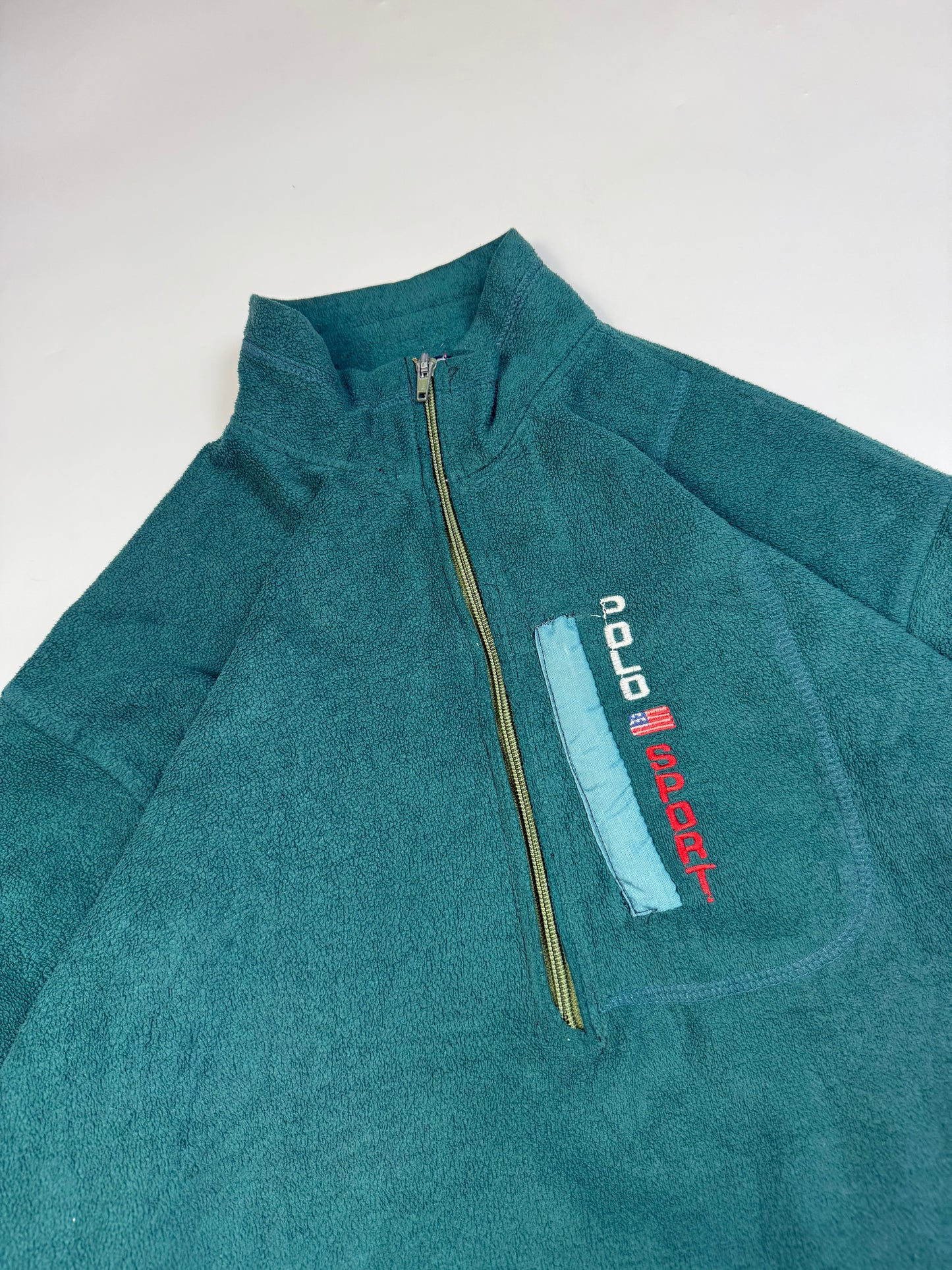 Vintage 90s Polo sport spell out fleece (XL)
