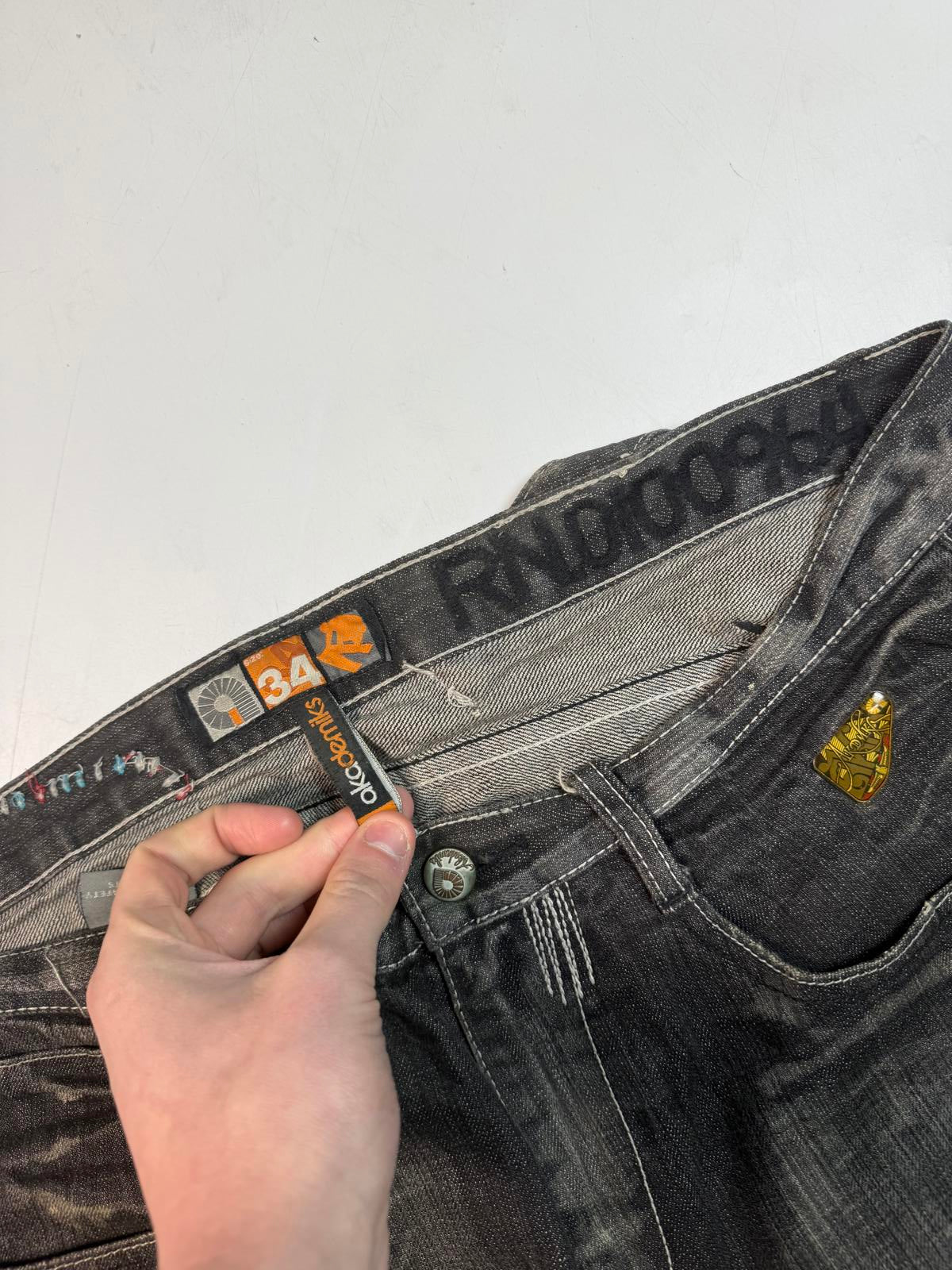 Vintage Akademiks baggy hip hop jeans (W36)