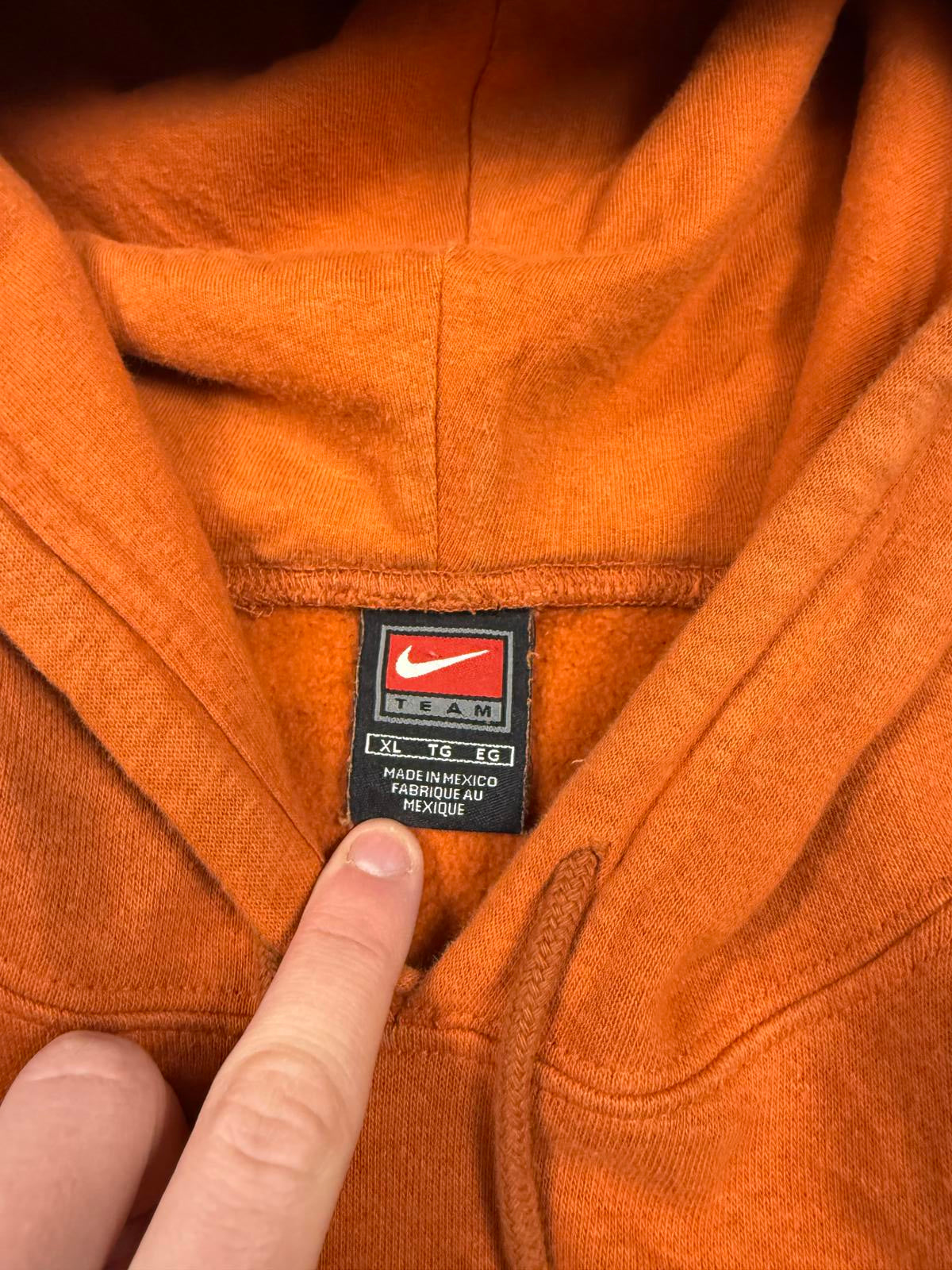 Vintage 90s Nike Texas centre swoosh hoodie (XL)