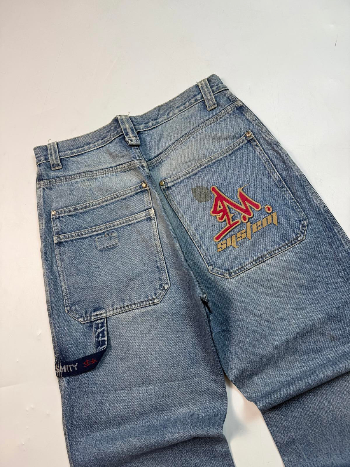 Vintage Y2K baggy hip hop carpenter jeans (W32)