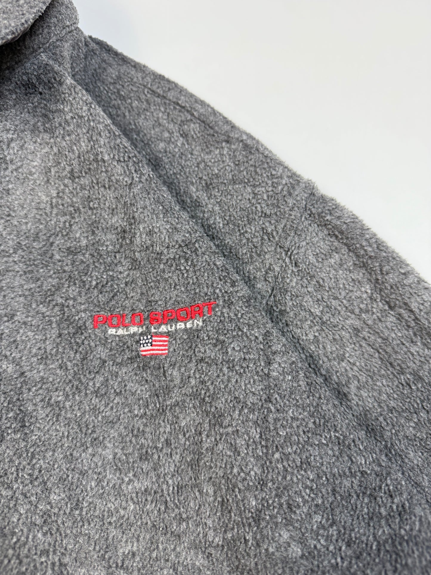 Vintage 90s Polo Sport fleece harrington jacket (L)
