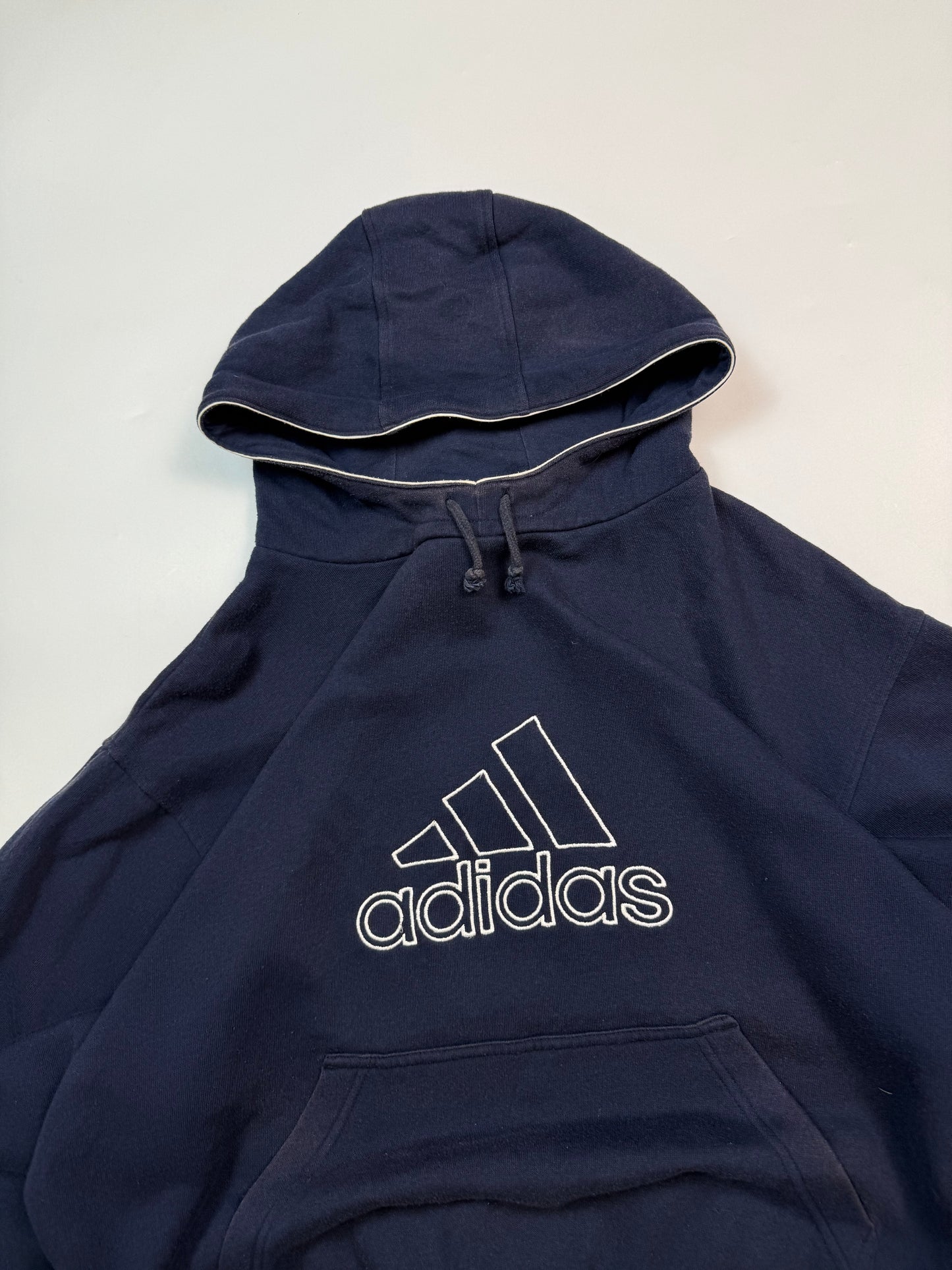 Vintage Adidas centre logo hoodie (M)