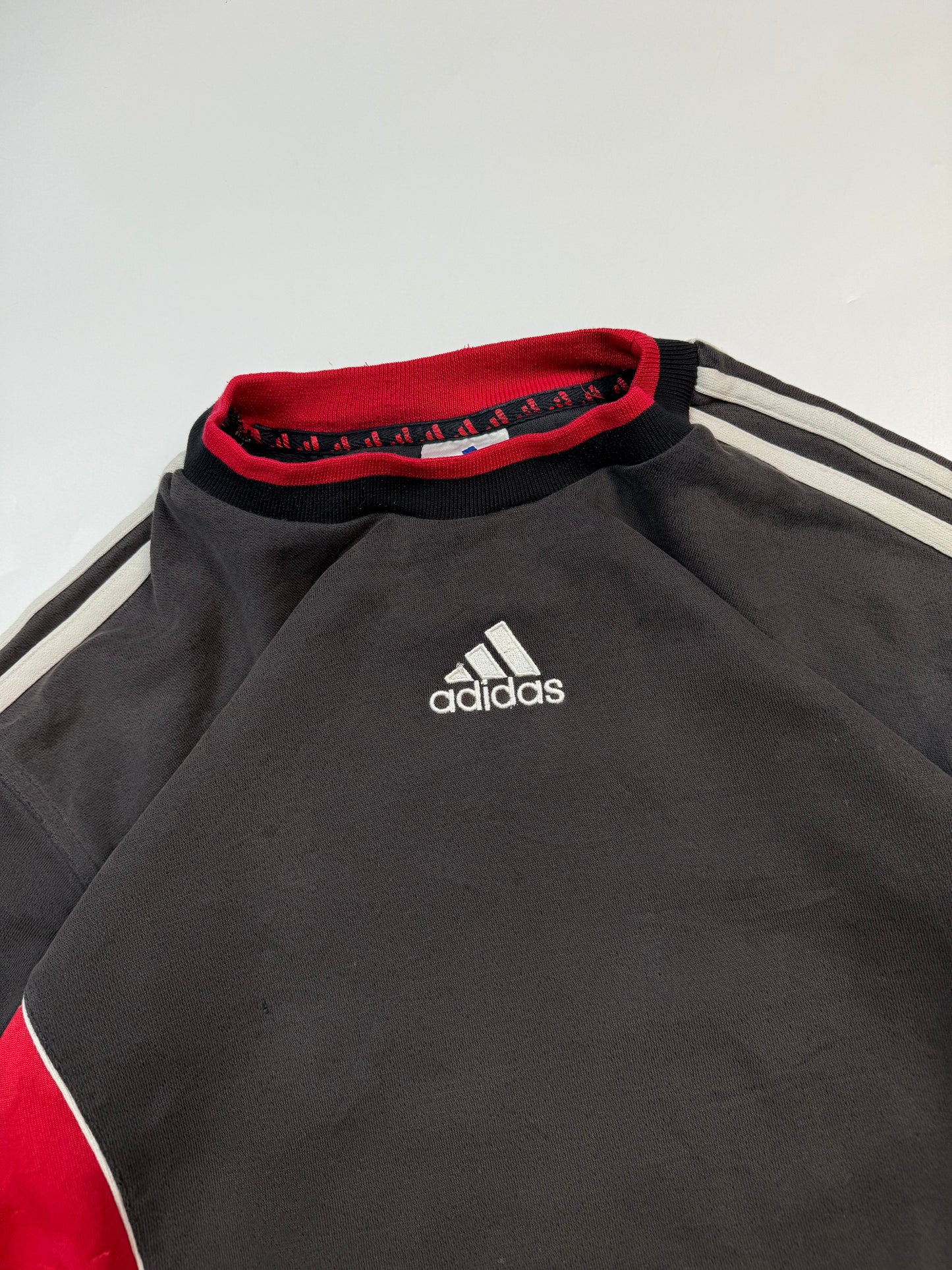 Vintage Adidas centre logo colour block sweatshirt (M)